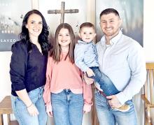 The Sid Bice family is shown here, l to r: Dani, Livvy, Jersey, and Sid. (Submitted photo)