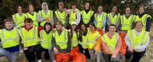 Members of the Gregory NHS cleaned ditches along Highway 18 last Thursday. Those participants were, back row l to r: Emma Thomas, Cassidy Keiser, Coy Determan, Luke Sinclair, Carson Klundt, Christian Spann, Dakota Timanus, Sierra Rencountre, Samantha Reinartz, and Jessy VanDerWerff. Front row, l to r: Jaden Graber, Eli Fogel, Owen Hansen, Kade Stukel, Katherine Stevicks, Vy Nguyen, Sapphire Kenzy, Ravyn Oliver, and Gracie Kenzy. (Submitted photo)