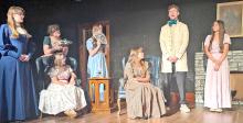 The high school cast of Sense and Sensibility held a dress rehearsal in preparation for their upcoming performances Thursday-Saturday, April 16-18.