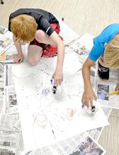 On Tuesday, July 16, Gregory County 4-H put on a Junk Drawer Robotics workshop where youth worked with circuits and gears. Youth used battery powered circuits to power small motors to make plastic cups spin and draw on paper and used the small motors to create their own fun cup robots that battled each other. Youth also made gear chains that moved different pieces. This workshop taught youth problem solving skills and cause and effect when using electricity.