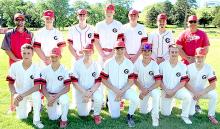 The 2024 Gregory Teeners 16U baseball team is shown above. Back row, l to r: Coach Jason Frasch, Lincoln Juracek, Cooper Feyereisen, Colt Keiser, Carter Baumgartner, Jayder Schonebaum, and Coach Chris Keiser. Front row, l to r: Eli Eroth, Aiden Frasch, Zach Wheeler, Caden Wittmeier, Cash Hemming, Dylan Fiebelkorn, and Landon Keiser. Not pictured: Hudson Fuhrer.
