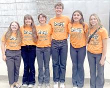 Six Gregory High School students attended Rushmore Music Camp in the Black Hills.