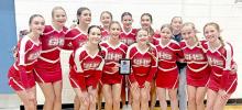 The Gregory Competitive Dance Team is pictured front row, l to r: Charlotte Grage, Miley Janak, Savanah Lozano, Kiki Haines, Hadley Braun, Kennley Sedlacek, Jerilee Hanson. Back row, l to r: Kaelynn Rezac, Adyson Stukel, Madisan Graber, Elizabeth Wonnenberg, Mesa Weborg, and Mia Haines