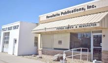 Petersen’s Variety in Philip, S.D., on May 2, 2026. The store advertises that residents can deliver and pick-up mail from UPS at the site. (Photo: Molly Wetsch/South Dakota News Watch)