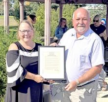 Silver Threads celebrated twenty-five years of business on Sunday, September 7, 2025, by hosting an Open House, followed by a proclamation read by Mayor Al Cerny and presented to Kelly Klaudt, RN/Admin. (Photos by Jaimie Braun)