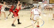 Rane Kenzy made his presence known on the boards against Ethan, pulling down six rebounds in the game. (Photo by Gracie Stephens)