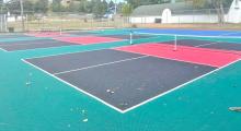 Pickleball courts done, street paving is next