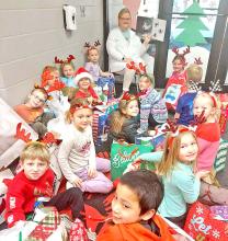 Gregory Elementary Christmas giveaway was enjoyed by all