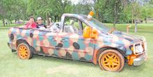 Winner of the Ugly Vehicle Contest was the senior class of 2026 with their senior mobile. Unfortunately, make and model of the vehicle is unrecognizable at this point.
