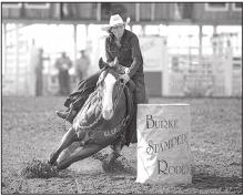 Kricket Ginter at the 2021 Burke Stampede Rodeo by Alaina Stangle.