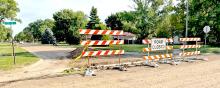 Crews are continuing road improvements, and motorists are asked to be patient and follow all barricades and traffic controls. Do not cross the yellow tape or drive around barricades while new concrete is being poured. Damaging fresh concrete can be expensive, and failing to obey a traffic control device carries a $132.50 fine.