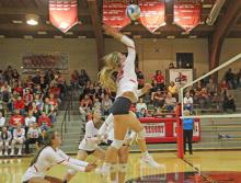 On Thursday, October 7, the Gregory Lady Spikers volleyball team lost to the Platte-Geddes Lady Black Panthers in three games at home, 8-25, 15-25, and 24-26.