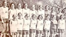 1972 Donna Schmitz #34, Janet Fryda Wagner #32, Barb Bolton Walder#12.