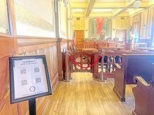 South Dakota’s Supreme Court courtroom is one of the few original Supreme Court courtrooms in the US that is still used for court proceedings.