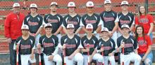 Gregory County Varsity baseball team participants include back row, l to r: Coach Neil Hylla, Brogan Glover, Rhoss Oliver, Rylan Peck, Gunner Stephens, Kade Braun, Gannon Thomas and Bobbi Wischmann (stats). Front row, l to r: Alex Songer, Trey Murray, Nathan Fortuna, Lincoln Juracek, Eli Ekroth, Sawyer Tietgen and Brynn Hylla (stats). Not pictured: Ben Witt, Reed Benter and Pierce Stukel.
