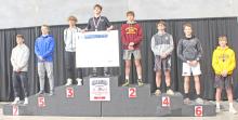 Owen Hansen, who won three of his four tournament matches by fall and ended the season with a 43-0 record, was named the state’s Class B outstanding wrestler. (Photo by Gracie Stephens)
