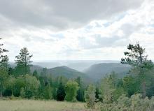 View from Lot 107 at Deer Mountain Village