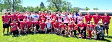 About 35 football players attended the LTI lineman camp, held June 11, 2026, in Gregory. Coach John King brought in two coaches from South Dakota School of Mines and two coaches from Dakota Wesleyan University to run the camp.