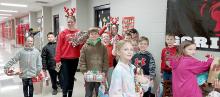 Gregory Elementary students had the opportunity to pick out a Christmas gift to give to their family members. Items were donated from the community, along with Marcy Creekmur and Marlene Rezac, organizers of the giveaway.