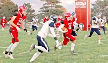 Jhett Eklund scored two touchdowns in Gregory‘s Homecoming win against the Burke Cougars Friday night.