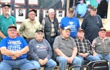 Back row standing l to r: Gary Vomacka, Allen Johnson, Bob Fenenga, D.J. Pense, and Skip Emme. Front row seated l to r: Curtis Vakiner, Larry Allyn, Doug Lindquist, Bob Cihak and Richard Rubel.