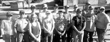 The local FFA Chapter was awarded a grant from the America’s Farmers Grow Communities, and Richard Rubel. Bev and Richard Rubel, back row, left, are pictured with some members of the Gregory County FFA Chapter.