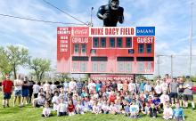 Summer-time youth football in Gregory