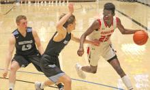 Daniel Mitchell scored a total of 33 points in Gregory’s first two post-season games to lead the Gorillas in scoring. The win against the TDA Nighthawks qualified the team for the SoDak 16. (Photo by Gracie Stephens)