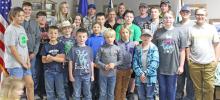 4-H Recognition Night 2021 was kicked off with a pot luck before the members were recognized for their achievements during the year. (Submitted photo)