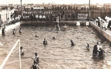 The Gregory Plunge was the first swimming pool and had seating for spectators.