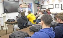 Dusty Johnson speaks at WHS government class