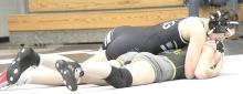 Daytona Paris placed third in the girls tournament at Ainsworth at 135 pounds on Friday. (Photo by Gracie Stephens)