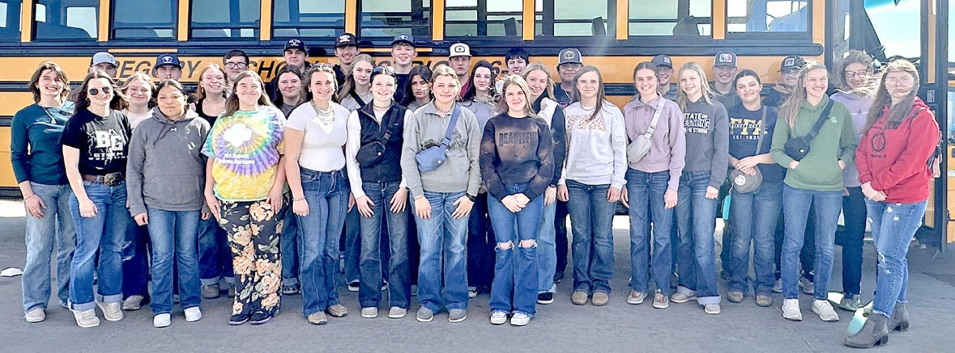 The Gregory County FFA members attended the CDE contest at Tri-Valley High Schoolrecently. Each CDE event helps participants hone their skills in preparation for the state competition, where the top performers will move on to the national convention.
