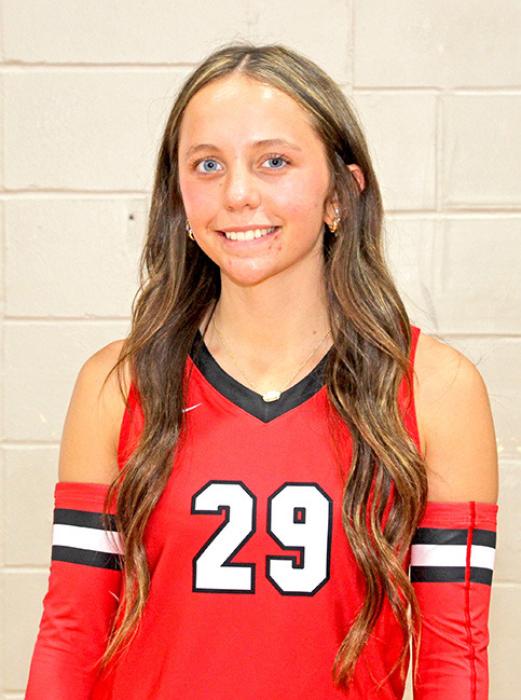 ABIGAIL HOLMES #29 Parents: Lesley &amp; Jeremy Atkins &amp; Rick Holmes Year: 5’3” Freshman Pos: DS