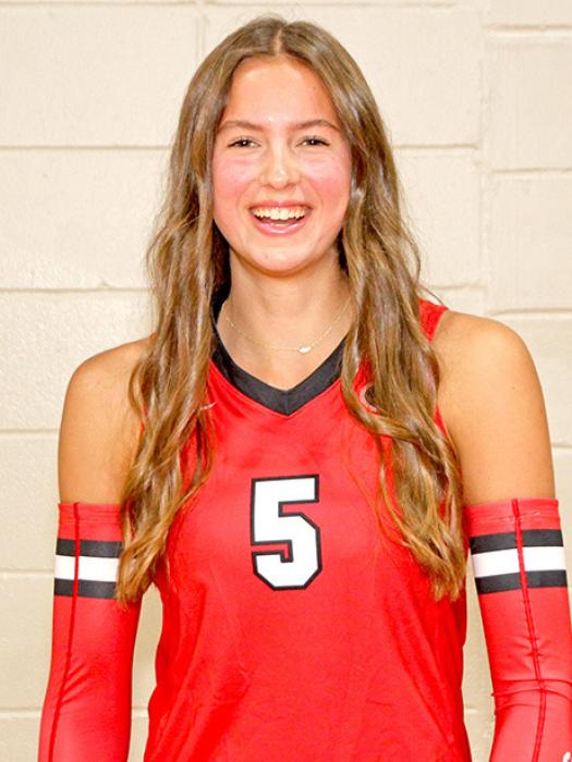 REGAN GRAESSER #5 Parent: Tammy Graesser &amp; the late Kevin Graesser Year: 5’ 9” Junior Pos: OH
