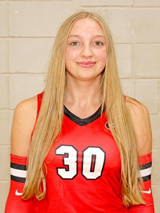 JERILEE HANSON #30 Parents: Audrey &amp; Matt Hanson Year: 5’5” Freshman Pos: MH/S