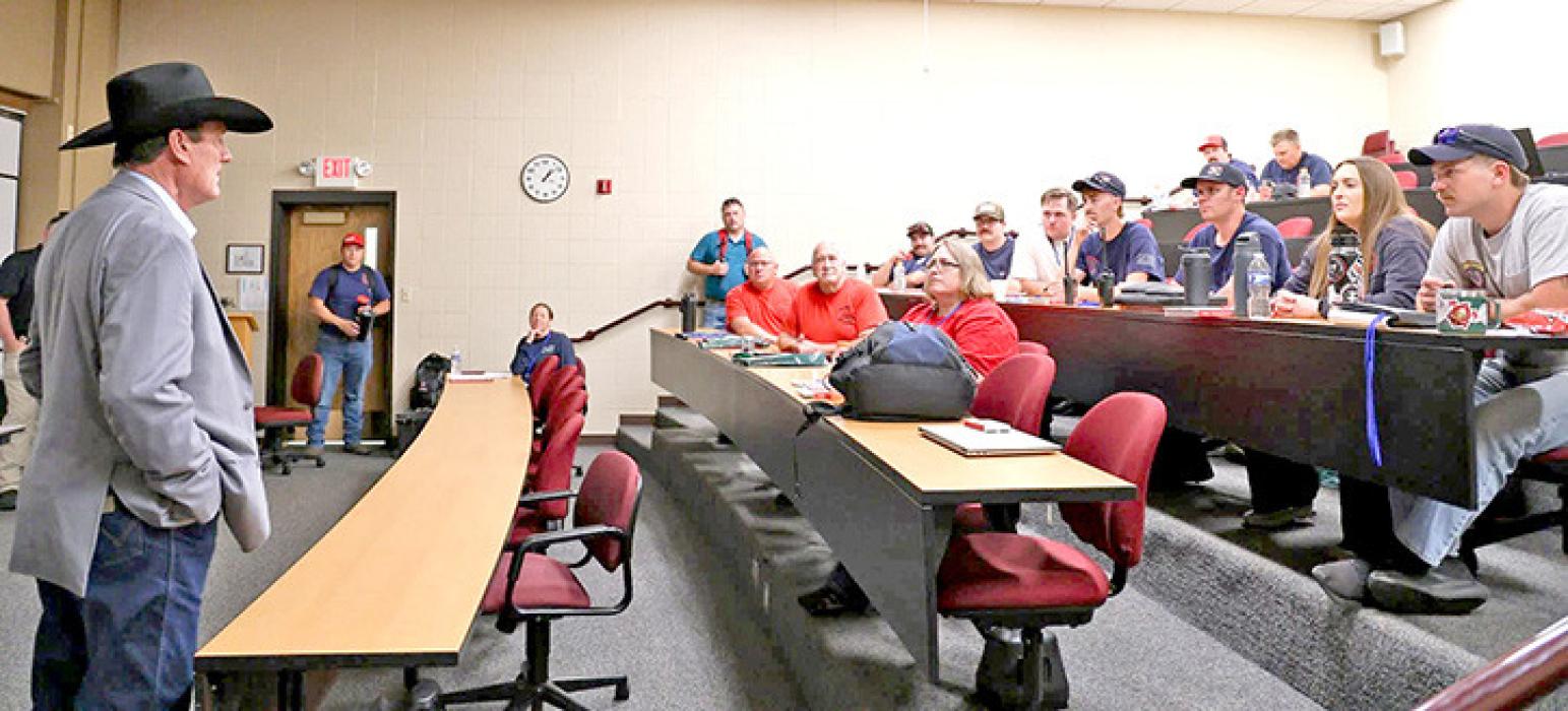 Class members in attendance heard a short overview from Governor Larry Rhoden.