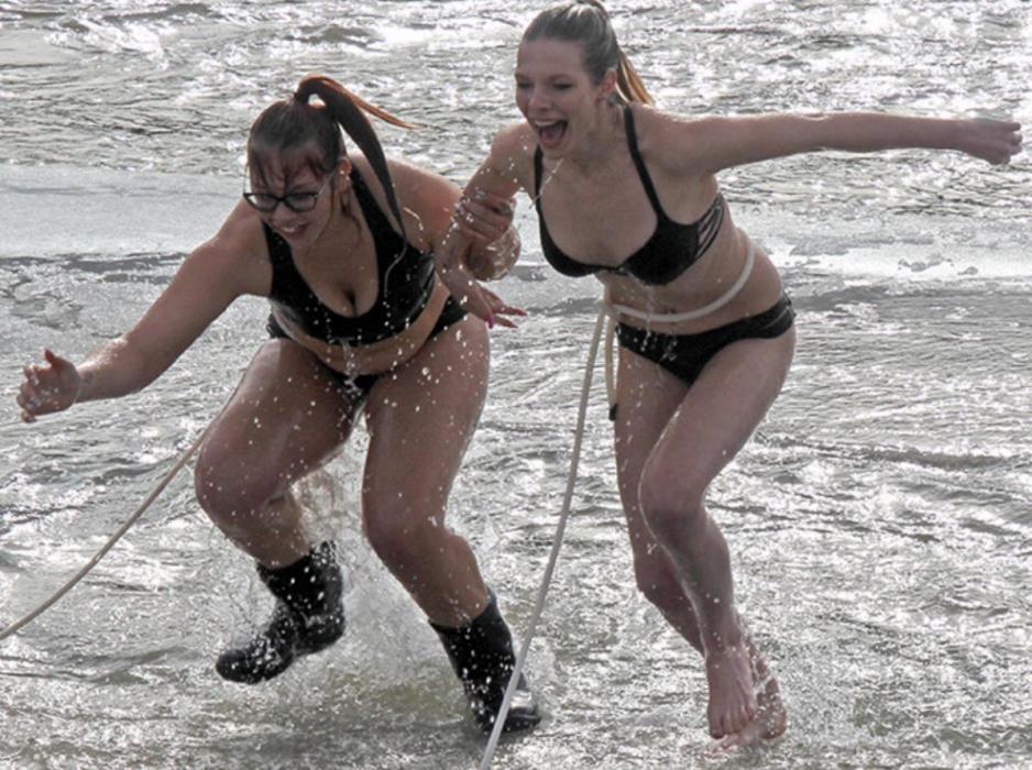 Warm day, chilly dip - Meadville Polar Bear Festival