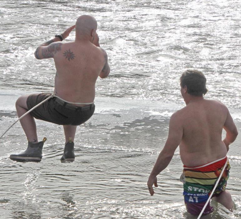 Warm day, chilly dip - Meadville Polar Bear Festival