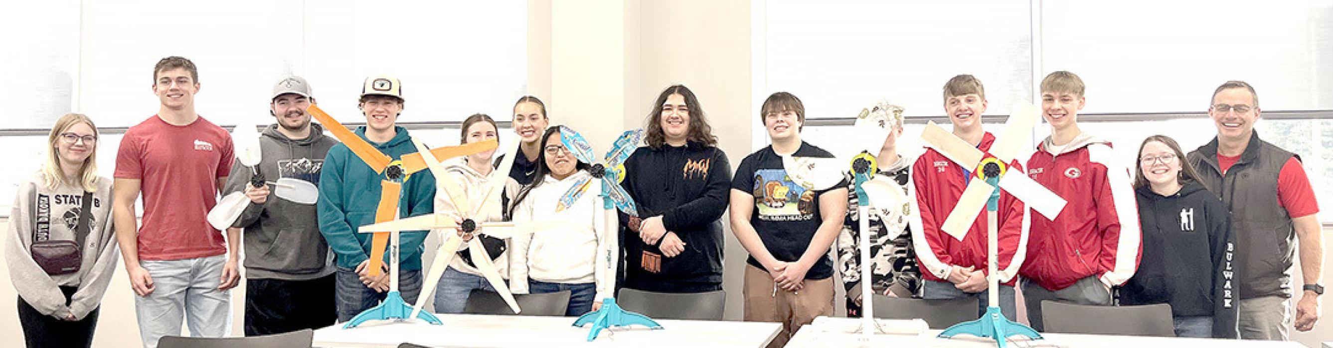 Thirteen GHS students competed in the first ever South Dakota KidWind wind turbine design challenge. Their performance earned them an invitation to attend the 2024 World KidWind Challenge in Minneapolis, MN.