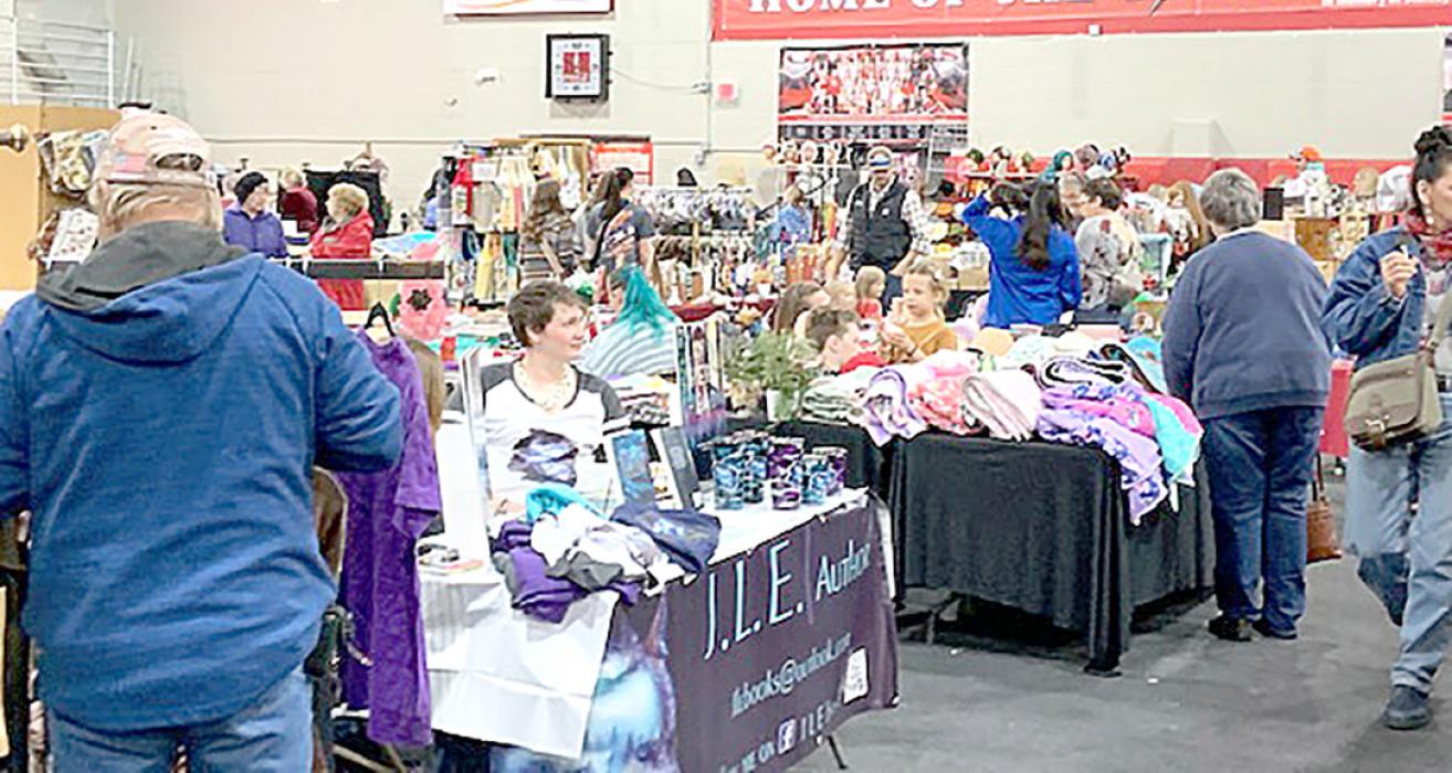 Vendors set up at the Gregory Memorial Auditorium for the annual Midwinter Fair on Saturday, November 25, 2023, with something for everyone at the event.