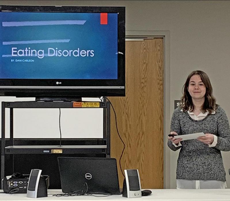 Danielle Carlson’s public presentation on Eating Disorders.