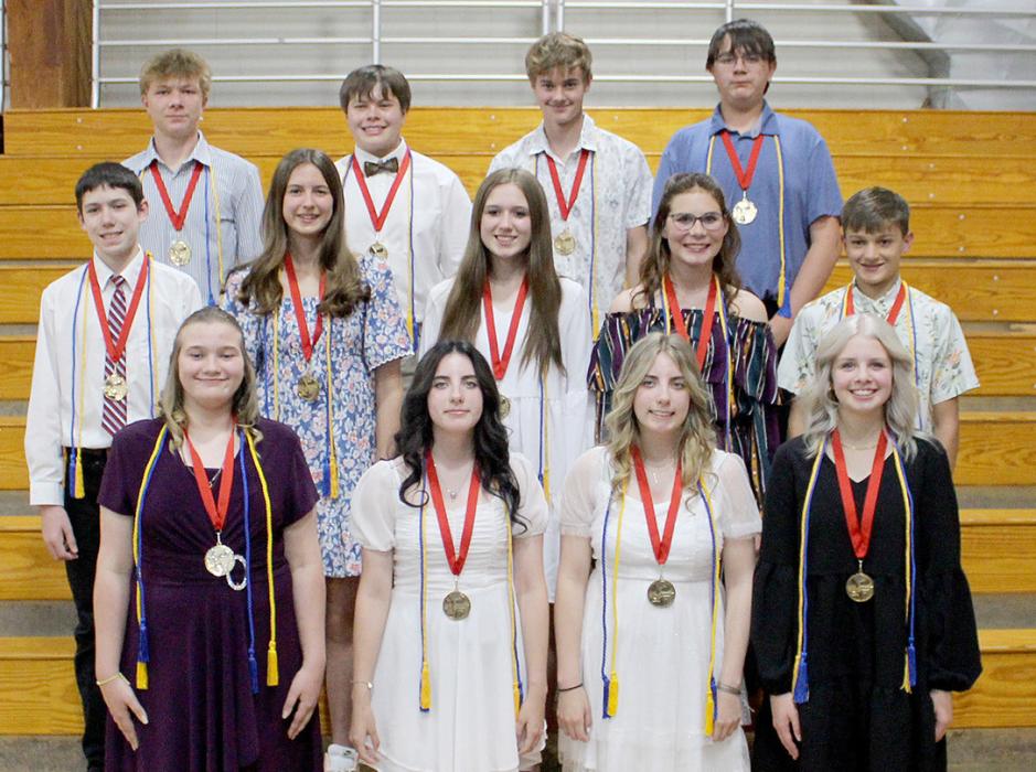 Gregory eighth graders recognized for their achievements during middle school