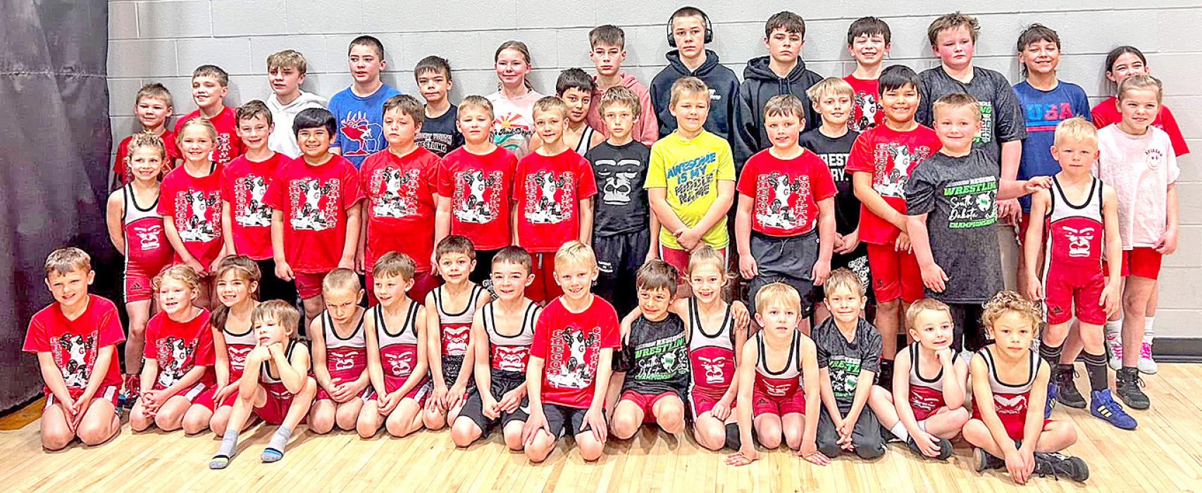 Pictured above are the Gregory AAU wrestlers who competed at the Region 3 tournament in Wagner on Saturday. Fifteen of these wrestlers qualified to move on to the state tournament in Rapid City, March 28-30, 2025. (Submitted Photo)