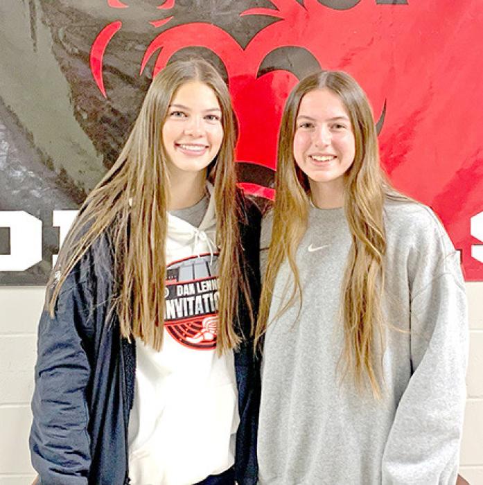 Gregory girls basketball players, Dani VanDerWerff and Regan Graesser were received All-Conference honors in both the SESD and SCC conferences.