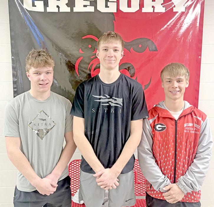 Three members of the Gregory Gorillas boys basketball team received All Conference honors this season. Landon Keiser was named to the SCC All- Conference team and Colt Keiser and Lincoln Juracek were both selected as All-Conference members in the SCC and SESD conferences.