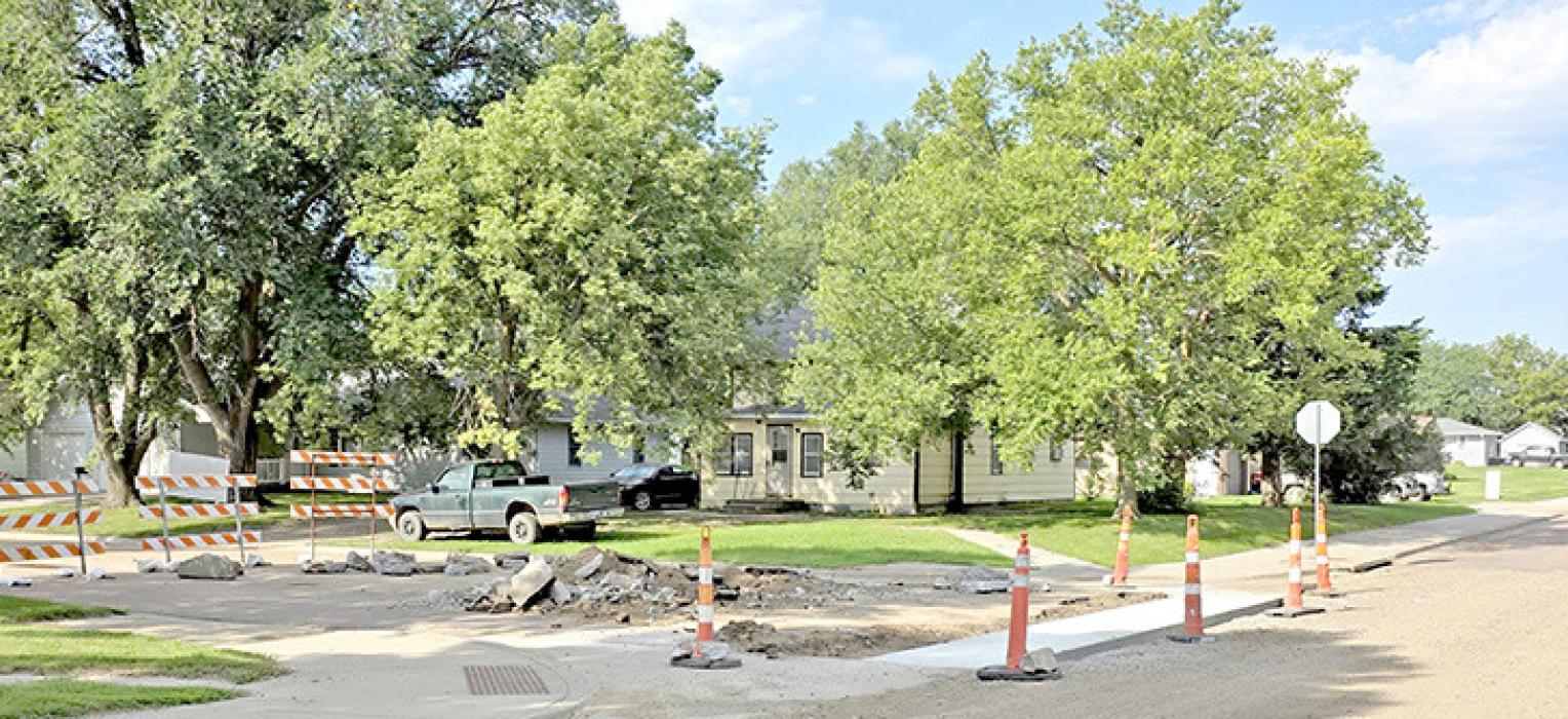 This intersection at 5th and Felton streets requires extra work at the city’s expense before paving begins. Mayor Laura Petersen briefly informed the city council at the end of the special meeting Monday evening.