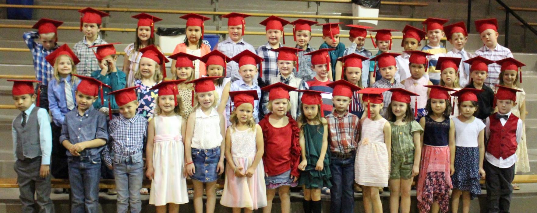Gregory Elementary graduated 44 kindergarteners on Tuesday, May 11, 2021, at the Gregory Memorial Auditorium. The guest speaker for the kindergarteners was Cole Serr, son of Justin and Joy Serr. Kindergarten teachers are JoAnna Lanz and Kaitlyn Steffen.
