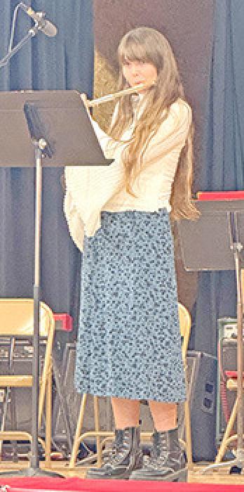 Piper Bartlett, flute, played Fantaisie Pastorale Hongroise by Doppler.