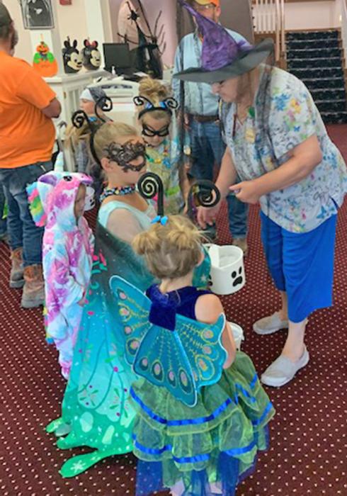 The ARCCC and Silver Threads Assisted Living employees dressed for the occasion to greet the trick and treaters last Friday night for their annual Halloween adventures.